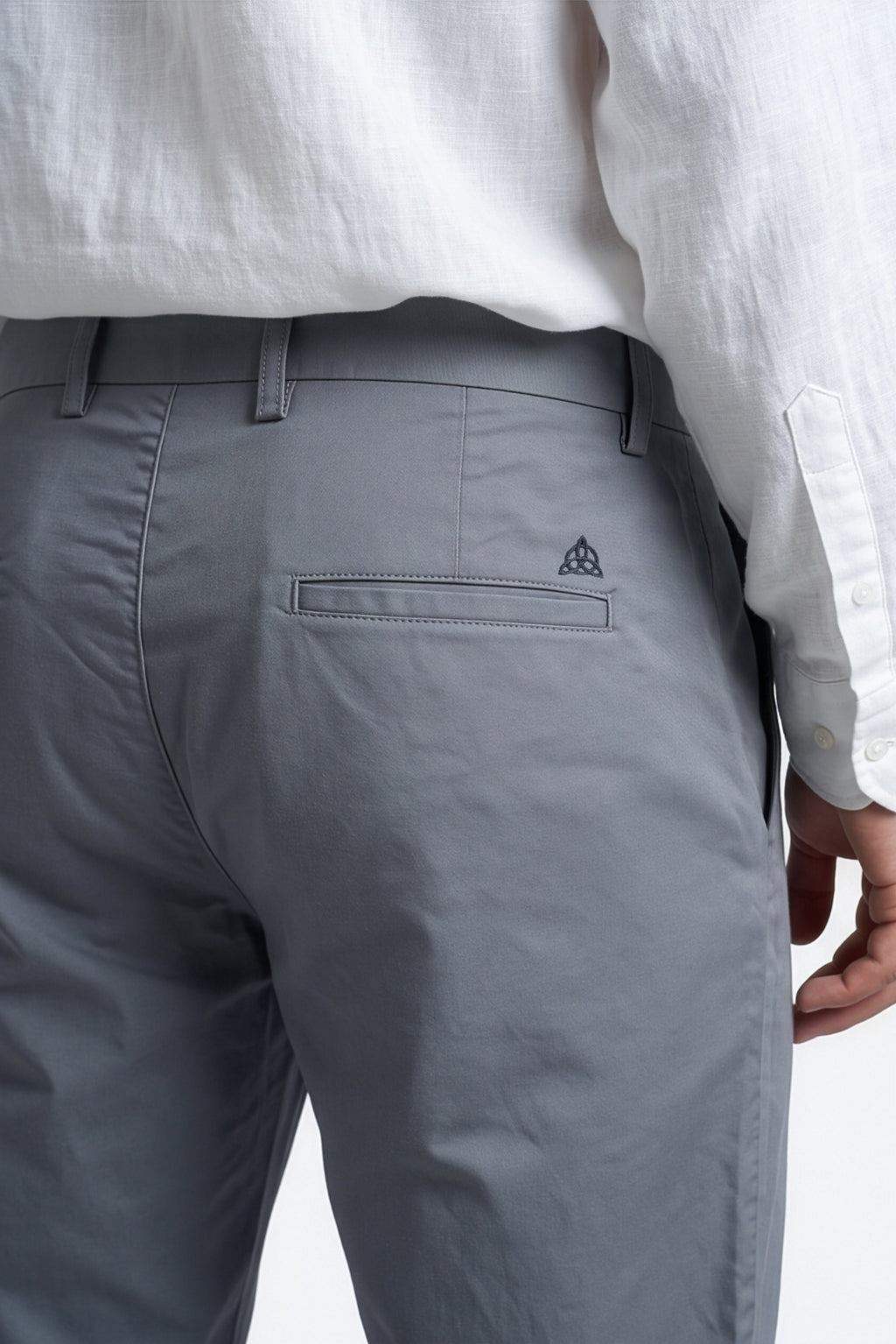 Paul Joness Men's Gap Twill Trouser Steel Blue