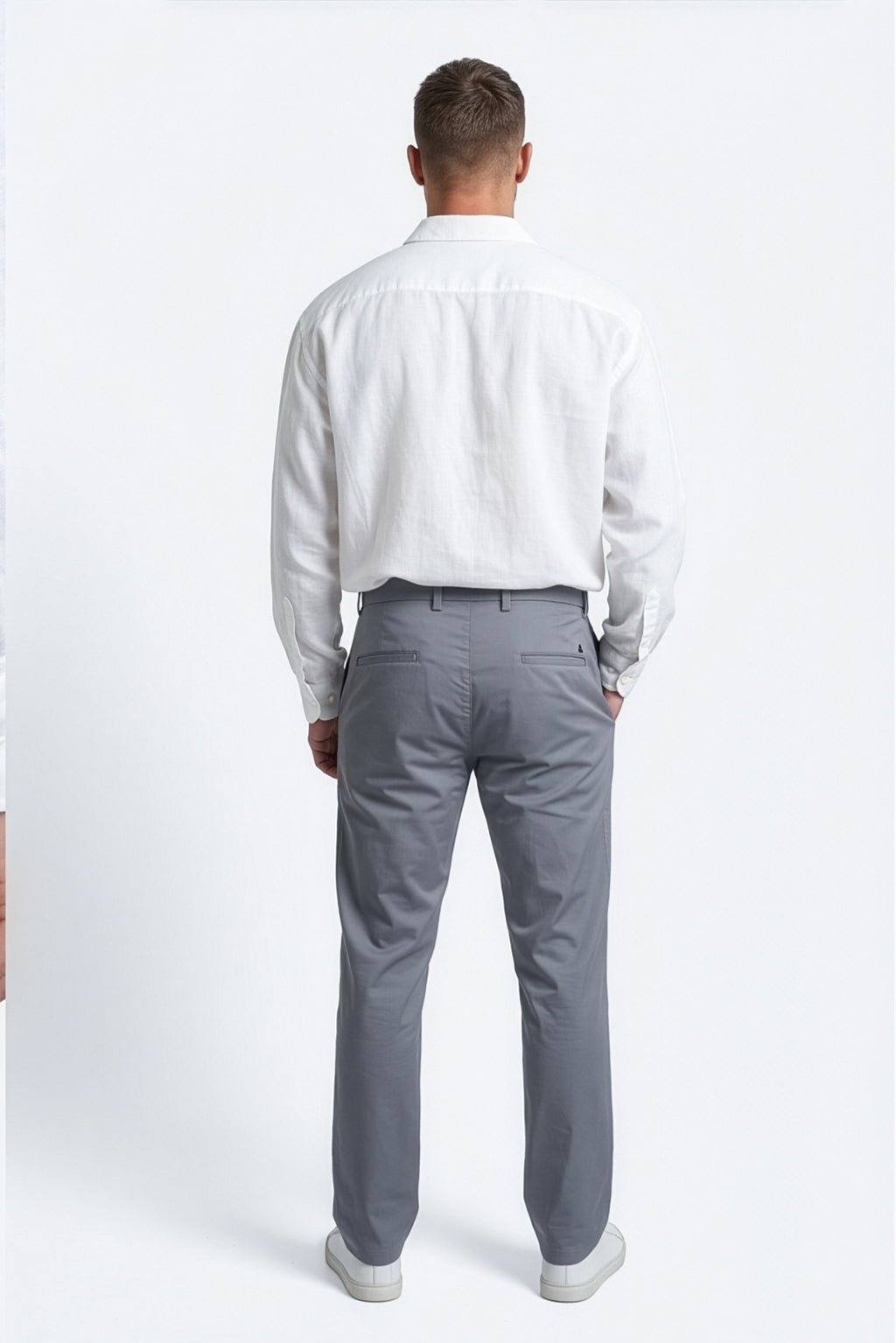 Paul Joness Men's Gap Twill Trouser Steel Blue