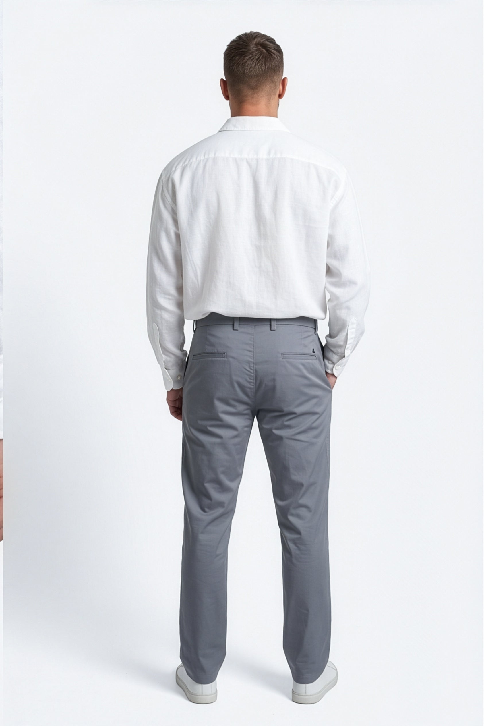 Paul Joness Men's Gap Twill Trouser Steel Blue