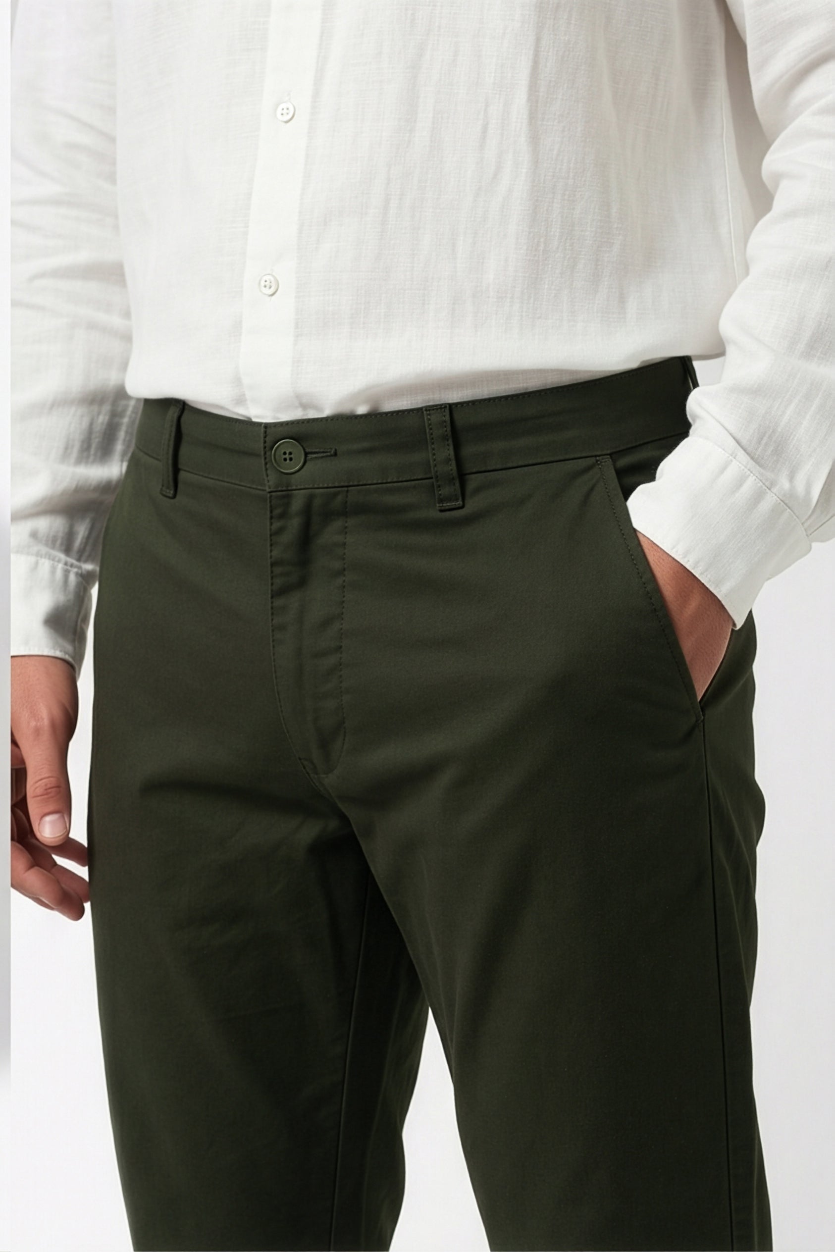 Paul Joness Men's Gap Twill Trouser Olive