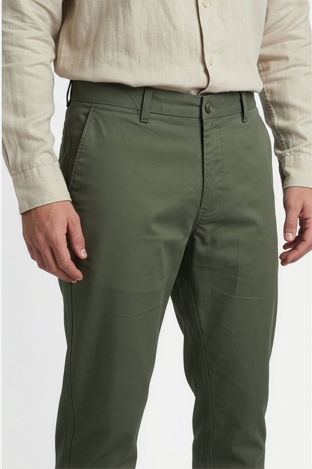 Paul Joness Men's Gap Twill Trouser Military Olive