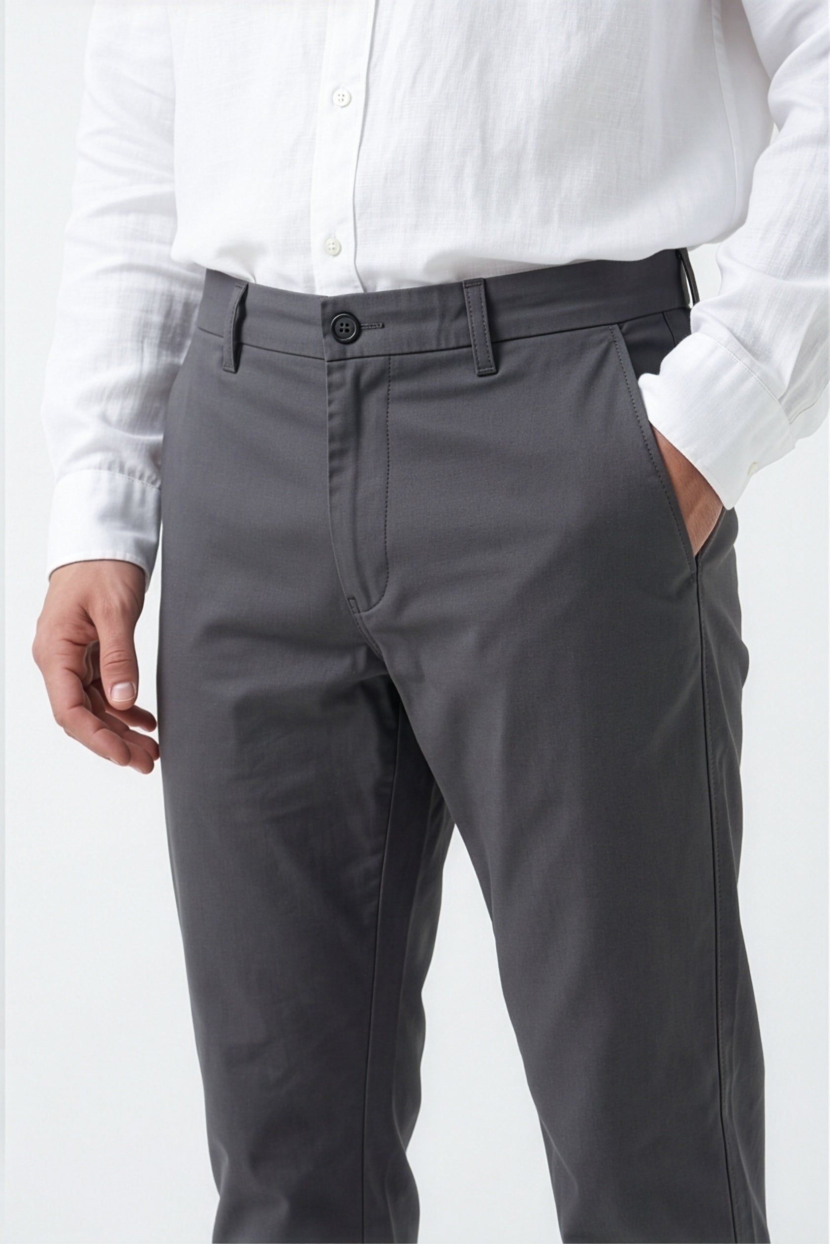 Paul Joness Men's Gap Twill Trouser Charcoal