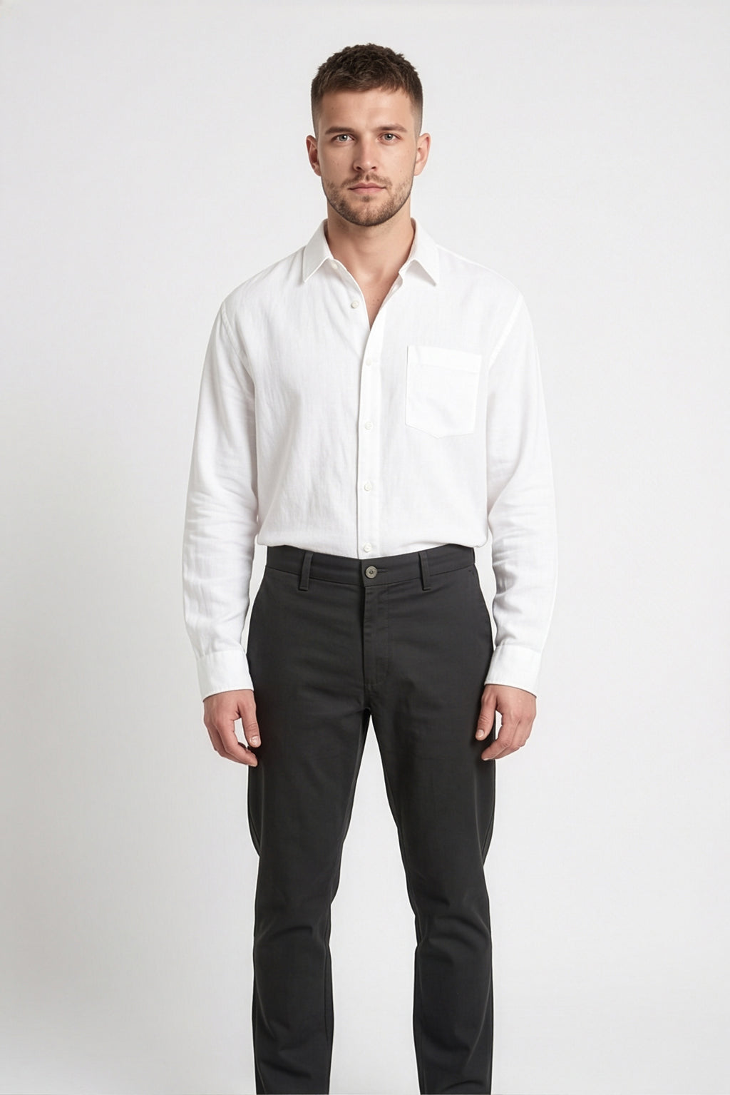 Paul Joness Men's Gap Twill Trouser Graphite