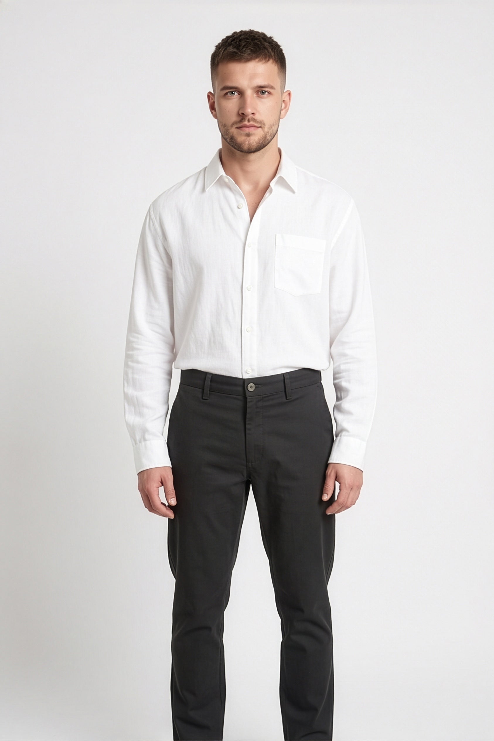 Paul Joness Men's Gap Twill Trouser Graphite