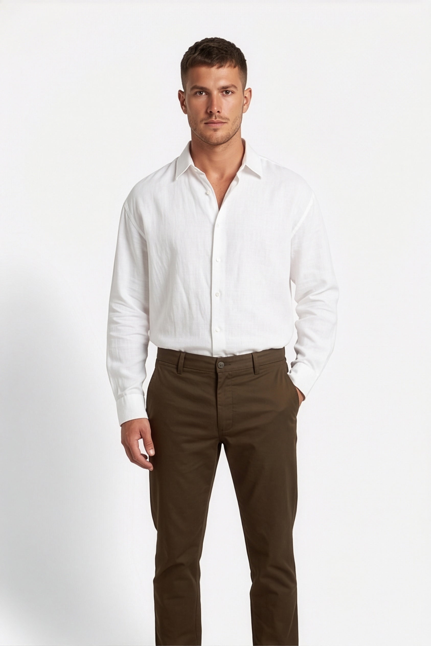 Paul Joness Men's Gap Twill Trouser Tobacco