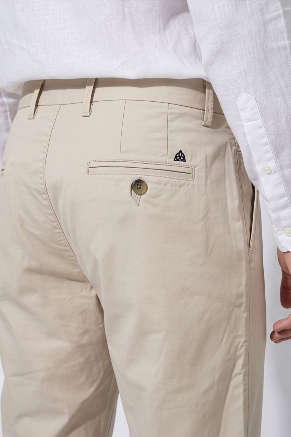 Paul Joness Men's Gap Twill Trouser Cream