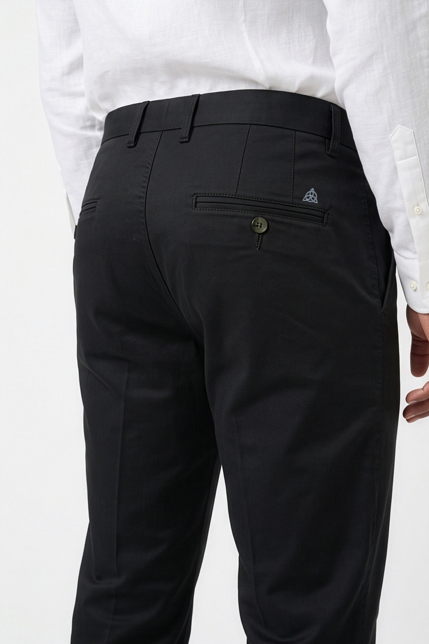 Paul Joness Men's Gap Twill Trouser Black Slim II