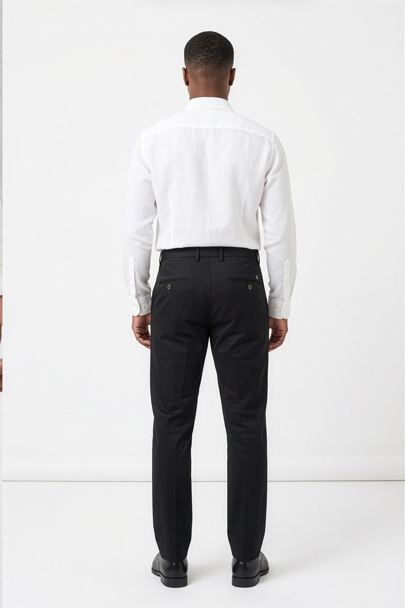 Paul Joness Men's Gap Twill Trouser Black Slim II