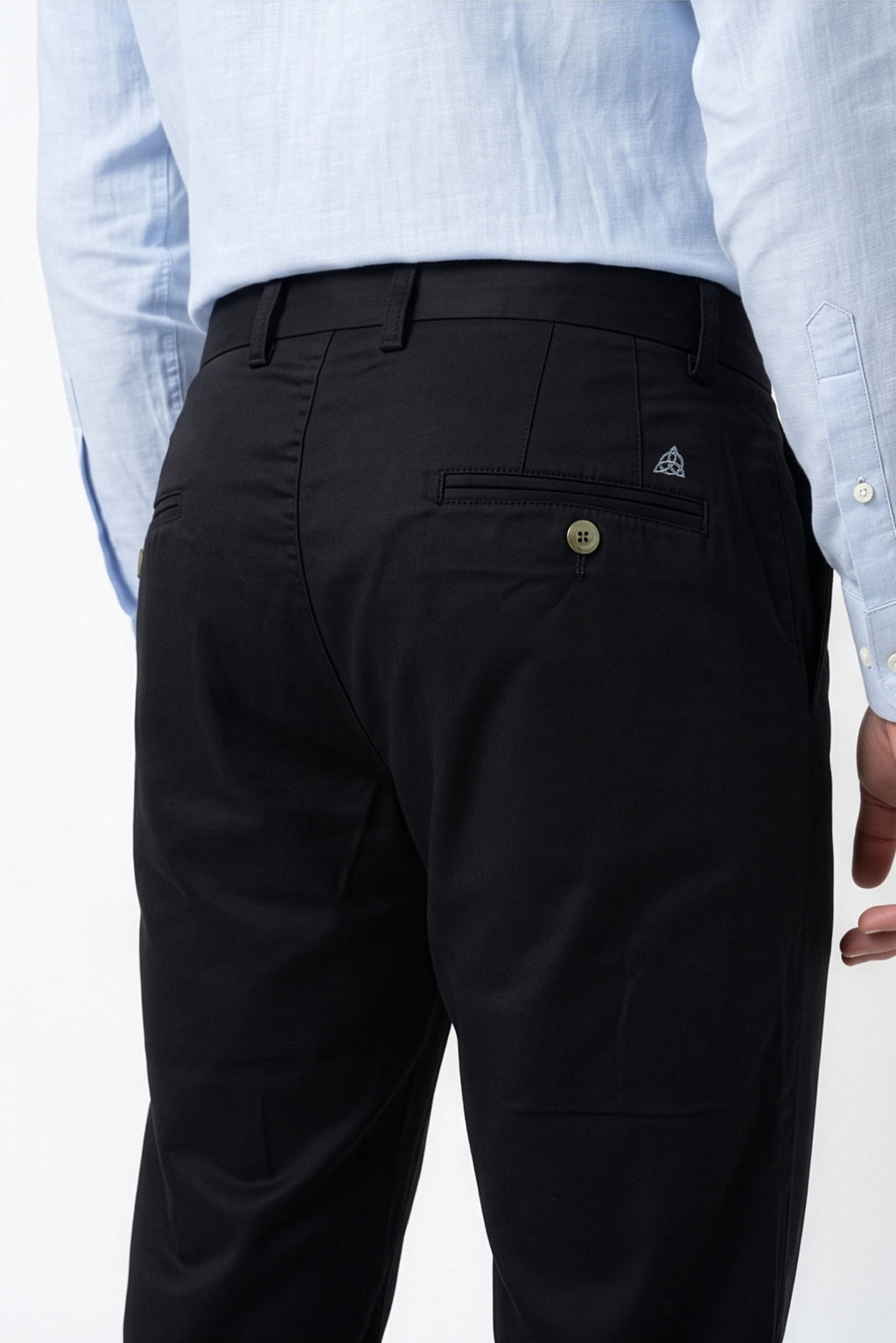 Paul Joness Men's Gap Twill Trouser Black Slim