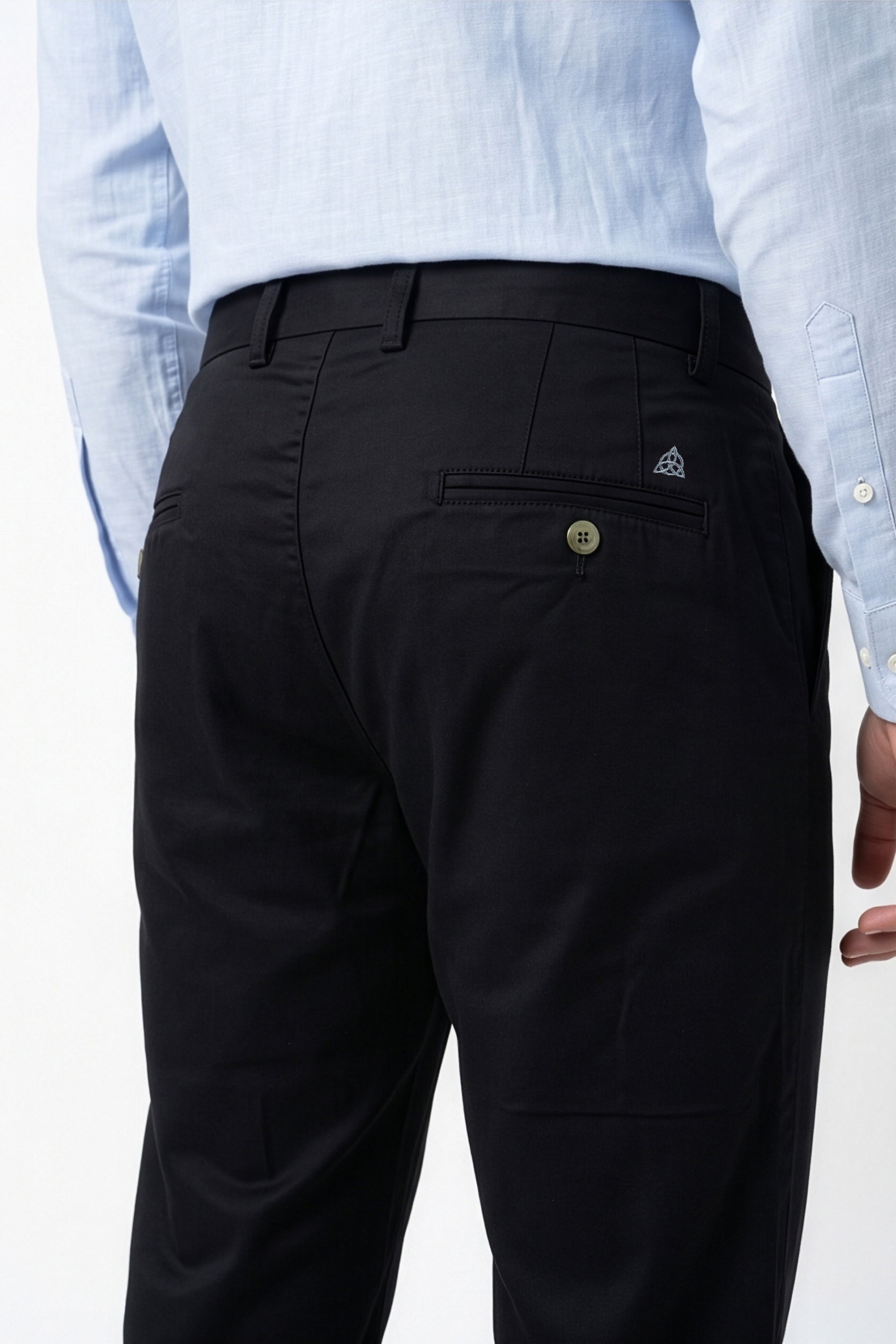 Paul Joness Men's Gap Twill Trouser Black Slim