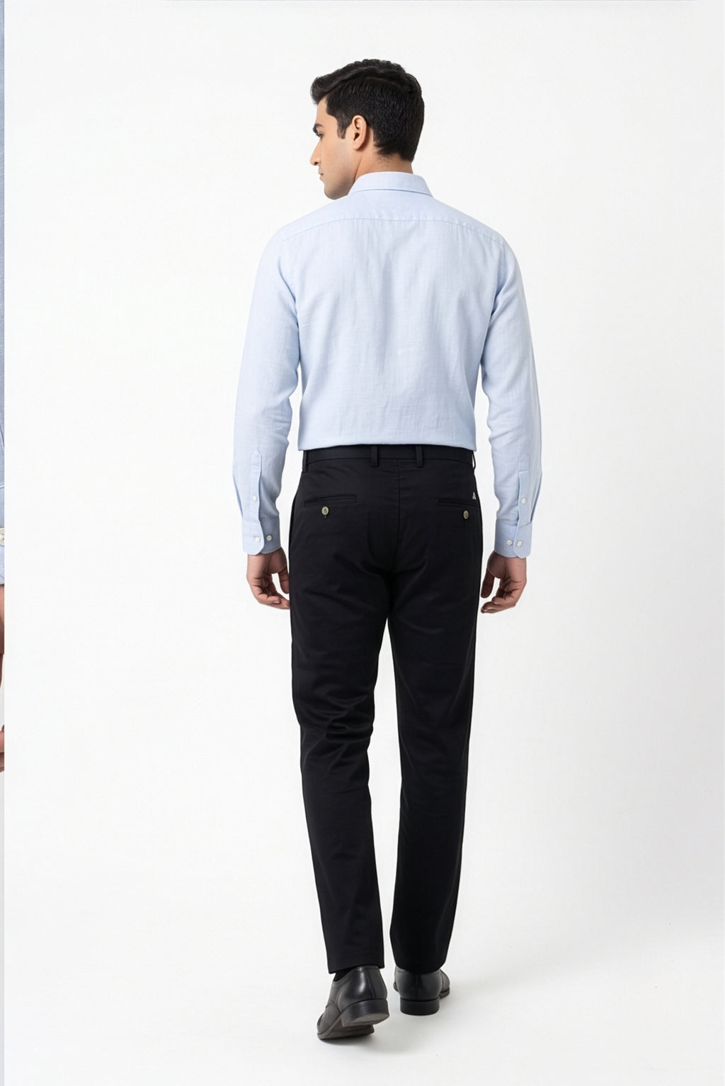 Paul Joness Men's Gap Twill Trouser Black Slim
