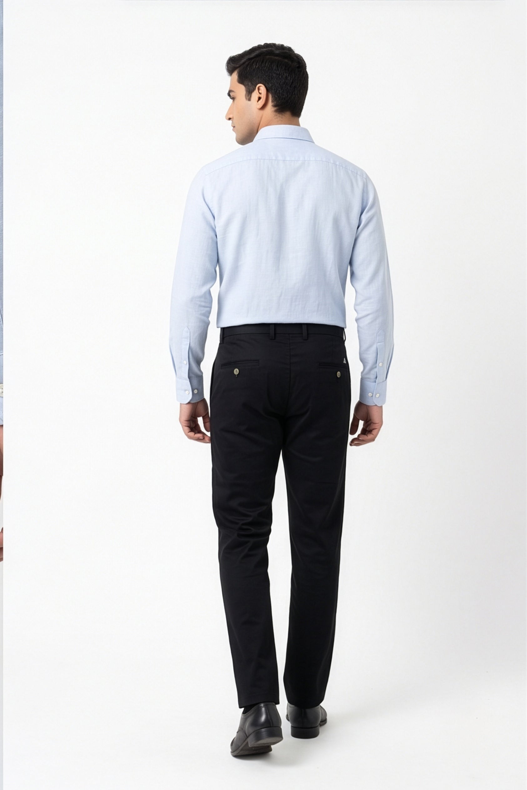 Paul Joness Men's Gap Twill Trouser Black Slim