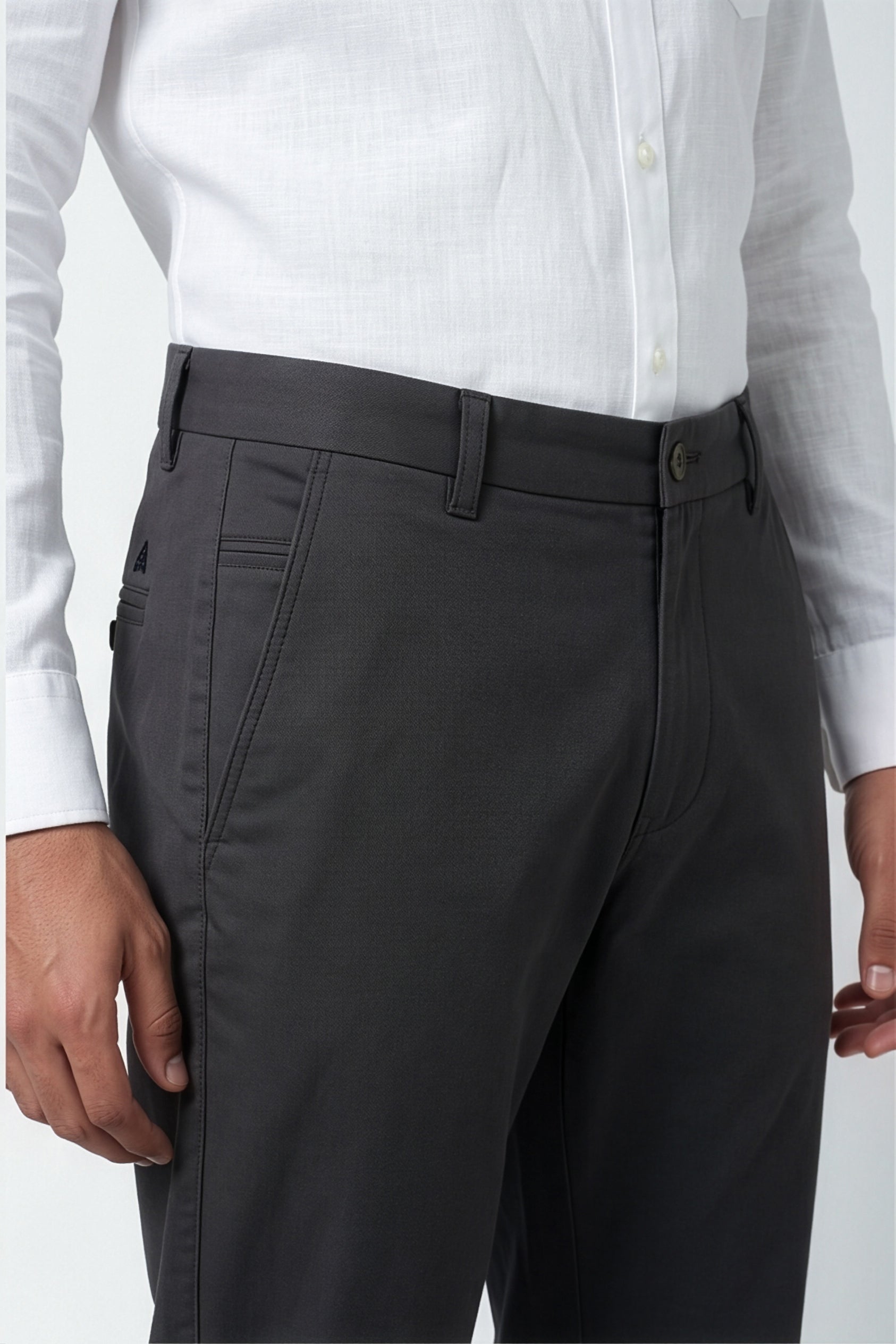 Paul Joness Men's Gap Twill Trouser Charcoal Slim