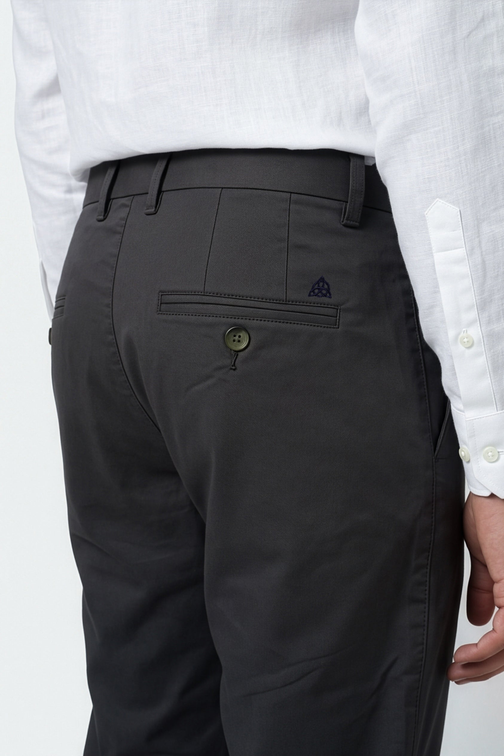 Paul Joness Men's Gap Twill Trouser Charcoal Slim