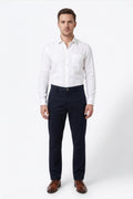 Paul Joness Men's Gap Twill Trouser Navy Slim