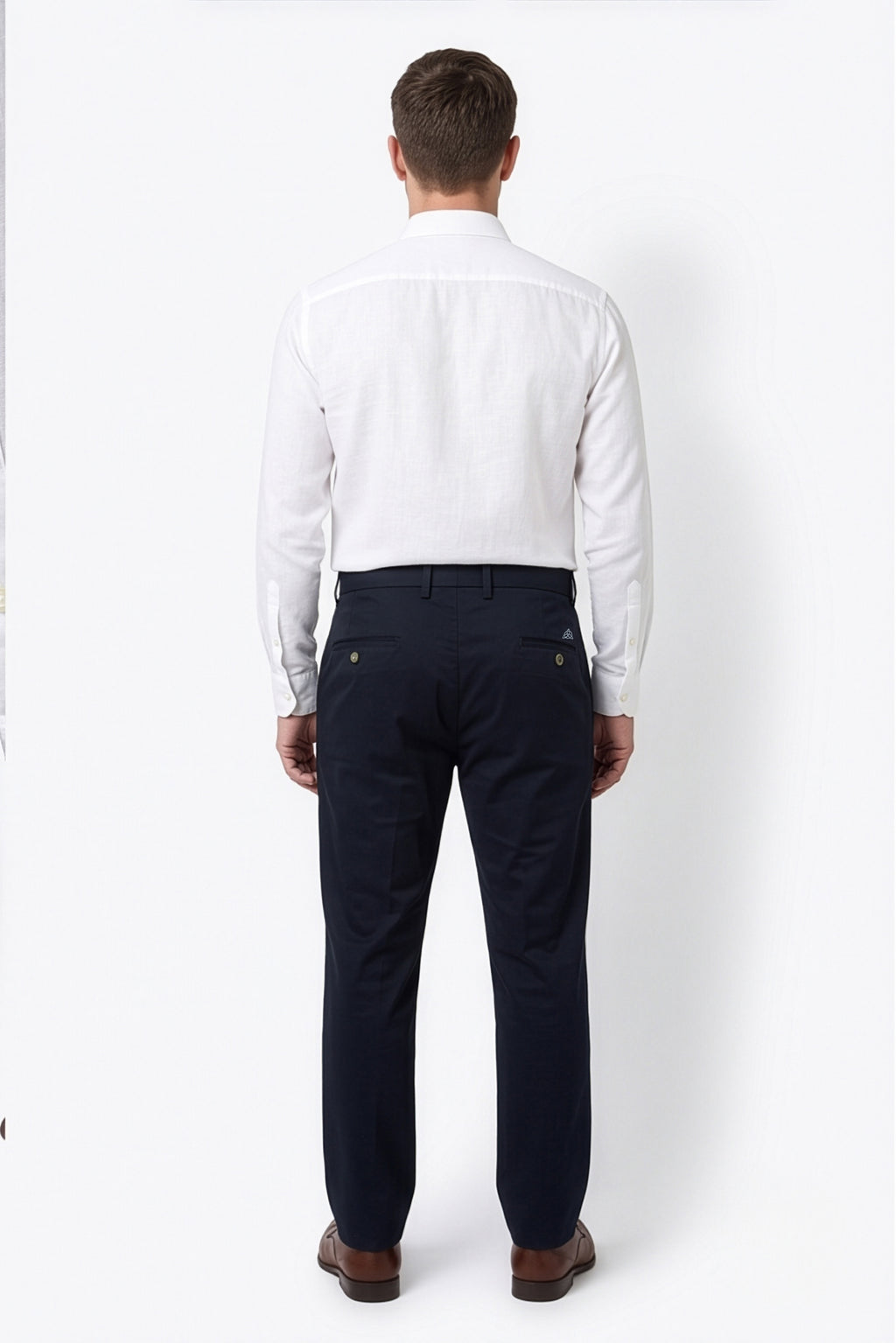 Paul Joness Men's Gap Twill Trouser Navy Slim