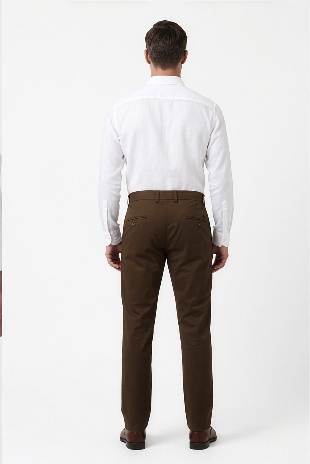 Paul Joness Men's Gap Twill Trouser Brown Slim