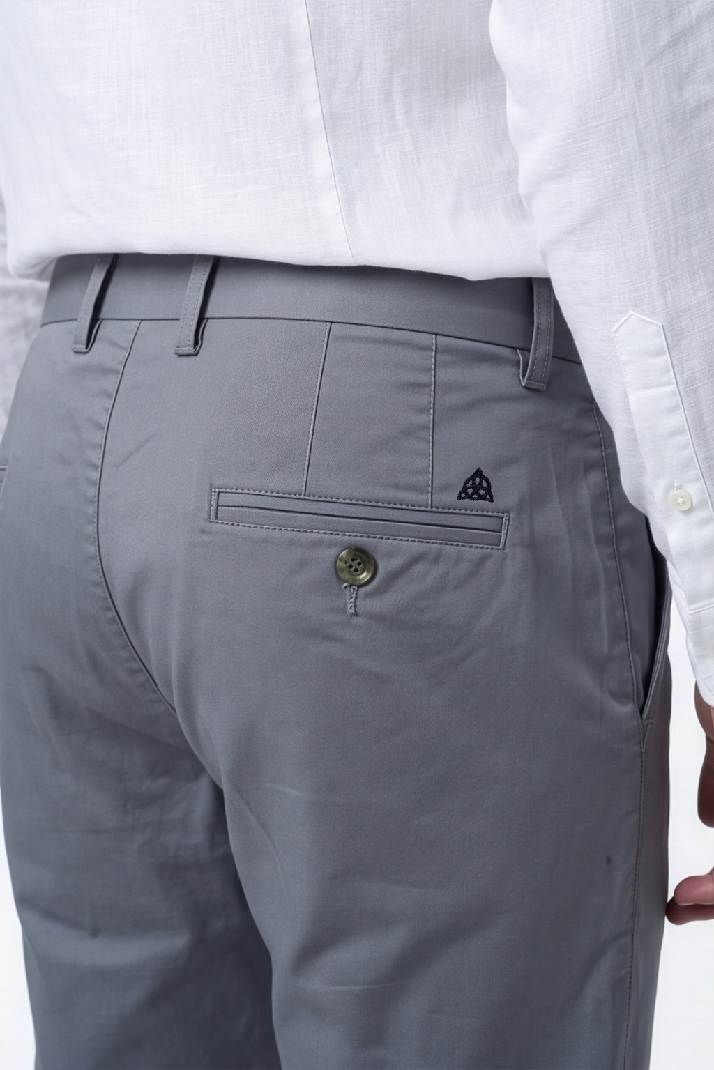 Paul Joness Men's Gap Twill Trouser Slate Grey Slim