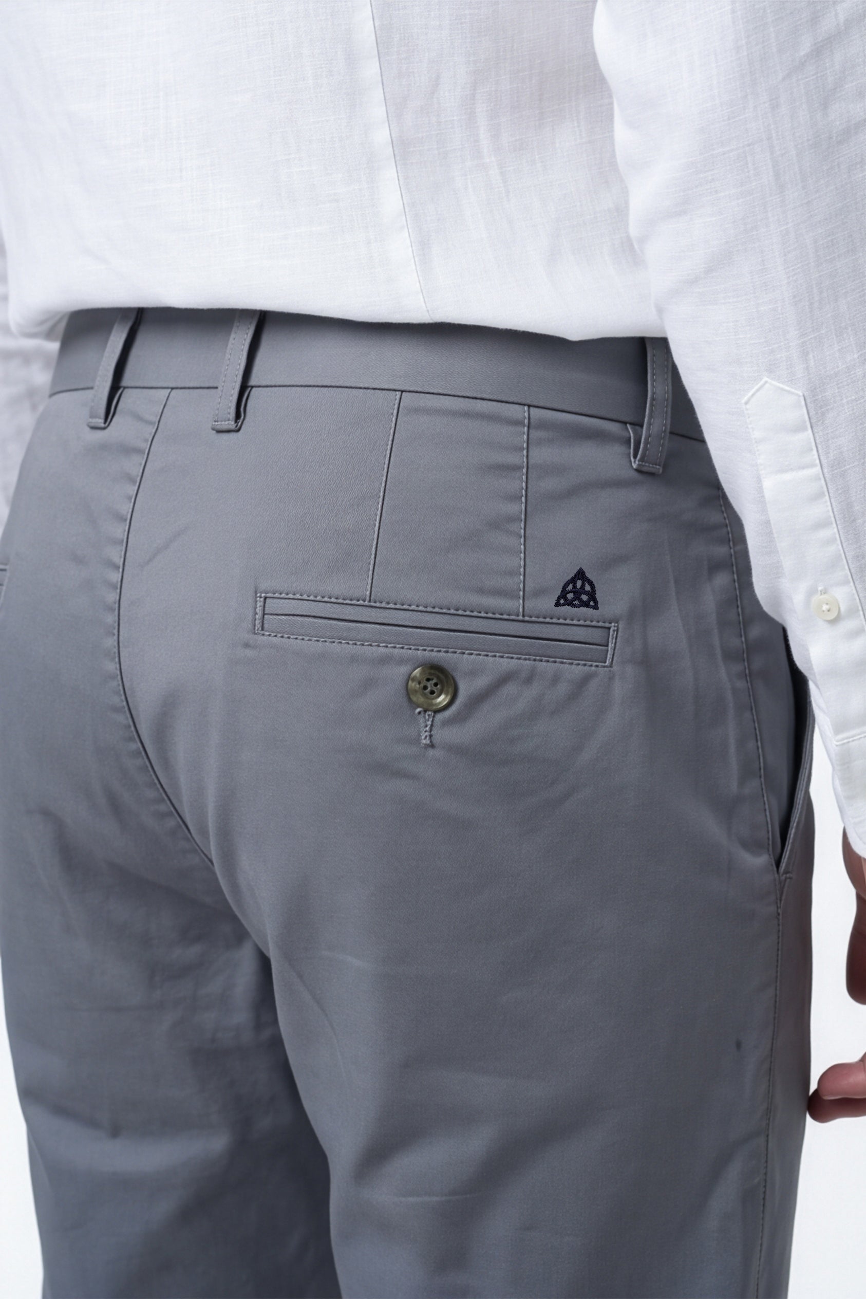 Paul Joness Men's Gap Twill Trouser Slate Grey Slim