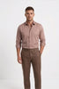 Paul Jones Men's Satin Casual Shirt Mocha