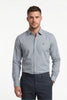 Paul Jones Men's Satin Casual Shirt Steel Blue
