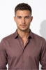 Paul Jones Men's Satin Casual Shirt Mauve