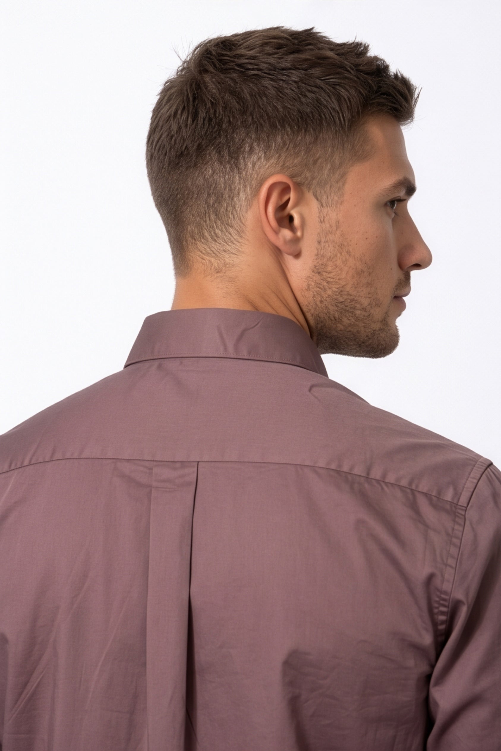 Paul Jones Men's Satin Casual Shirt Mauve