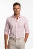 Paul Jones Men's Satin Casual Shirt Baby Pink